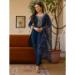 Picture of Sublime Cotton Midnight Blue Readymade Salwar Kameez