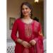 Picture of Fine Cotton Dark Red Readymade Salwar Kameez