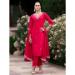 Picture of Good Looking Cotton Crimson Readymade Salwar Kameez
