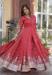 Picture of Good Looking Chiffon & Cotton Indian Red Readymade Gown