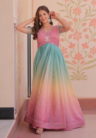 Picture of Appealing Cotton Burly Wood Readymade Gown