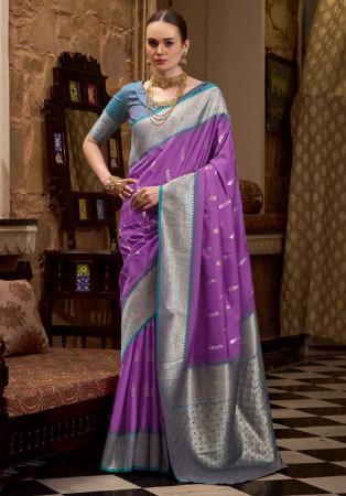Picture of Sublime Silk Slate Grey Saree