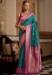 Picture of Ravishing Silk Teal Saree
