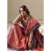Picture of Magnificent Silk Saddle Brown Saree