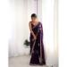 Picture of Well Formed Satin Purple Saree