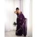Picture of Well Formed Satin Purple Saree