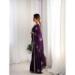 Picture of Well Formed Satin Purple Saree