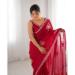 Picture of Gorgeous Satin Maroon Saree