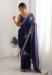 Picture of Radiant Satin Dark Slate Grey Saree