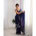 Picture of Radiant Satin Dark Slate Grey Saree