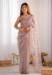 Picture of Magnificent Net Rosy Brown Saree