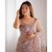 Picture of Magnificent Net Rosy Brown Saree
