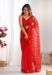 Picture of Pretty Net Crimson Saree