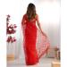 Picture of Pretty Net Crimson Saree