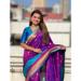 Picture of Well Formed Silk Medium Violet Red Saree