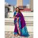 Picture of Well Formed Silk Medium Violet Red Saree