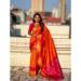 Picture of Sublime Silk Dark Orange Saree