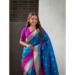Picture of Alluring Silk Teal Saree