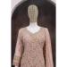 Picture of Georgette Rosy Brown Straight Cut Salwar Kameez