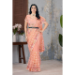 Picture of Lovely Net Dark Salmon Saree