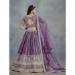 Picture of Exquisite Silk Plum Lehenga Choli