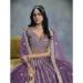 Picture of Exquisite Silk Plum Lehenga Choli