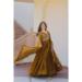 Picture of Pretty Chiffon Saddle Brown Readymade Salwar Kameez