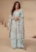 Picture of Fine Chiffon Lavender Straight Cut Salwar Kameez