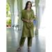 Picture of Appealing Silk Dark Khaki Readymade Salwar Kameez