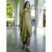 Picture of Appealing Silk Dark Khaki Readymade Salwar Kameez
