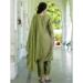 Picture of Appealing Silk Dark Khaki Readymade Salwar Kameez