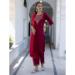 Picture of Splendid Silk Dark Red Readymade Salwar Kameez