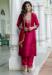 Picture of Cotton & Silk Crimson Readymade Salwar Kameez