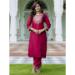 Picture of Cotton & Silk Crimson Readymade Salwar Kameez