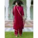 Picture of Cotton & Silk Crimson Readymade Salwar Kameez