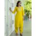 Picture of Cotton & Silk Dark Golden Rod Readymade Salwar Kameez
