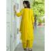 Picture of Cotton & Silk Dark Golden Rod Readymade Salwar Kameez
