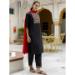 Picture of Cotton & Silk Black Readymade Salwar Kameez