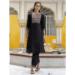 Picture of Cotton & Silk Black Readymade Salwar Kameez