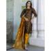 Picture of Cotton & Silk Saddle Brown Readymade Salwar Kameez
