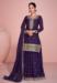 Picture of Amazing Chiffon Purple Straight Cut Salwar Kameez