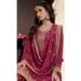 Picture of Shapely Chiffon Maroon Straight Cut Salwar Kameez