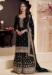 Picture of Sightly Chiffon Black Straight Cut Salwar Kameez