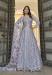 Picture of Grand Net Light Slate Grey Anarkali Salwar Kameez