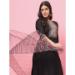 Picture of Cotton & Silk Black Readymade Salwar Kameez
