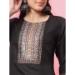 Picture of Cotton & Silk Black Readymade Salwar Kameez