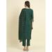 Picture of Cotton & Silk Dark Green Readymade Salwar Kameez