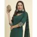 Picture of Cotton & Silk Dark Green Readymade Salwar Kameez