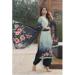 Picture of Beautiful Crepe Cadet Blue Straight Cut Salwar Kameez