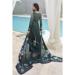 Picture of Crepe Dark Slate Grey Straight Cut Salwar Kameez
